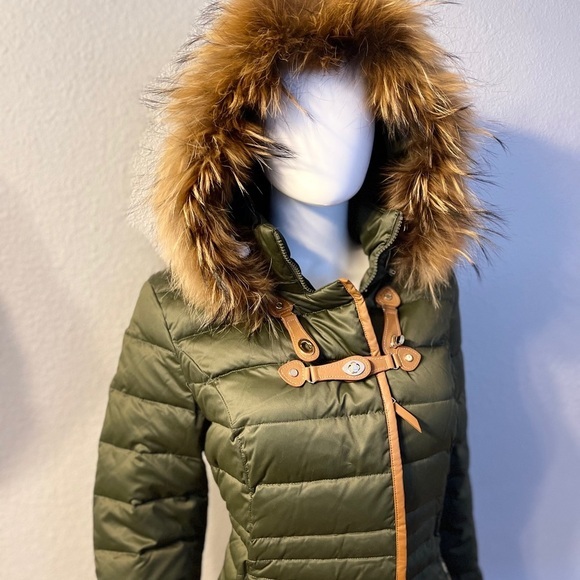 NWT WOMEN DOWN PARKA PUFFER WINTER JACKET REAL RACCOON FUR TRIMMED HOOD COAT‎ - Picture 11 of 13